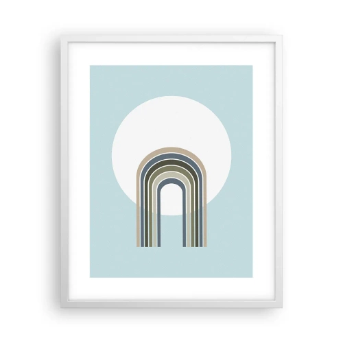 Affisch i vit ram - Ostoppad attraktionskraft - 40x50 cm