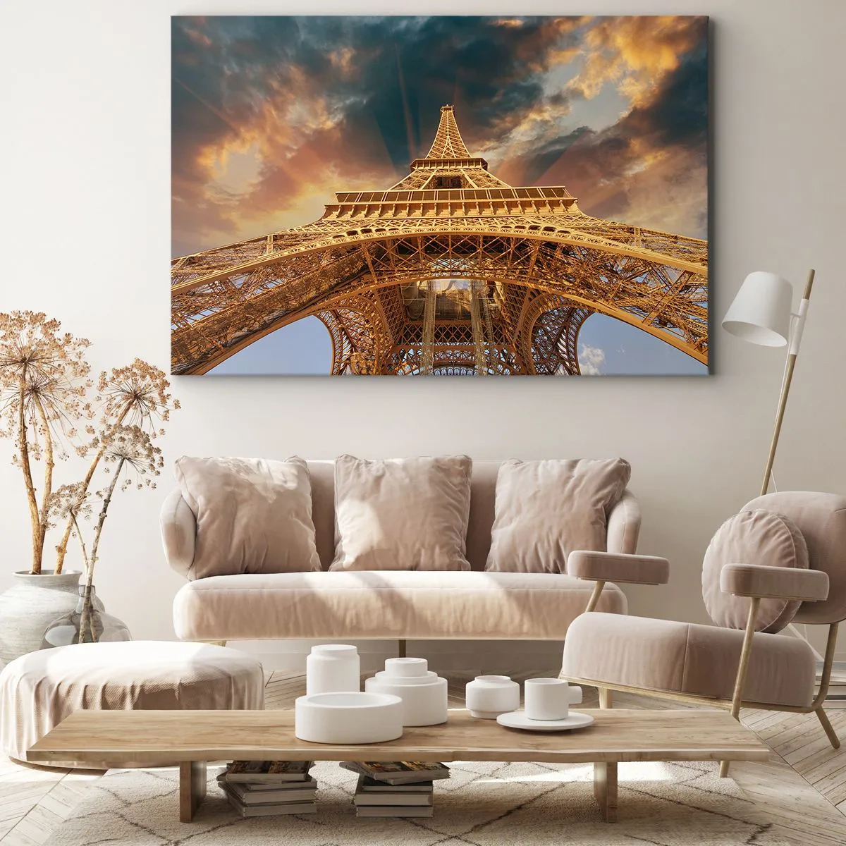 Canvastavla - Bild på duk - Hur mänskligheten nådde himlen - 120x80 cm