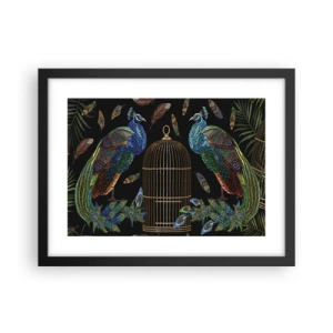 Affisch i svart ram - I kungliga kläder - 40x30 cm