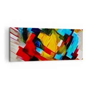 Canvastavla - Bild på duk - Färgmix - 100x40 cm