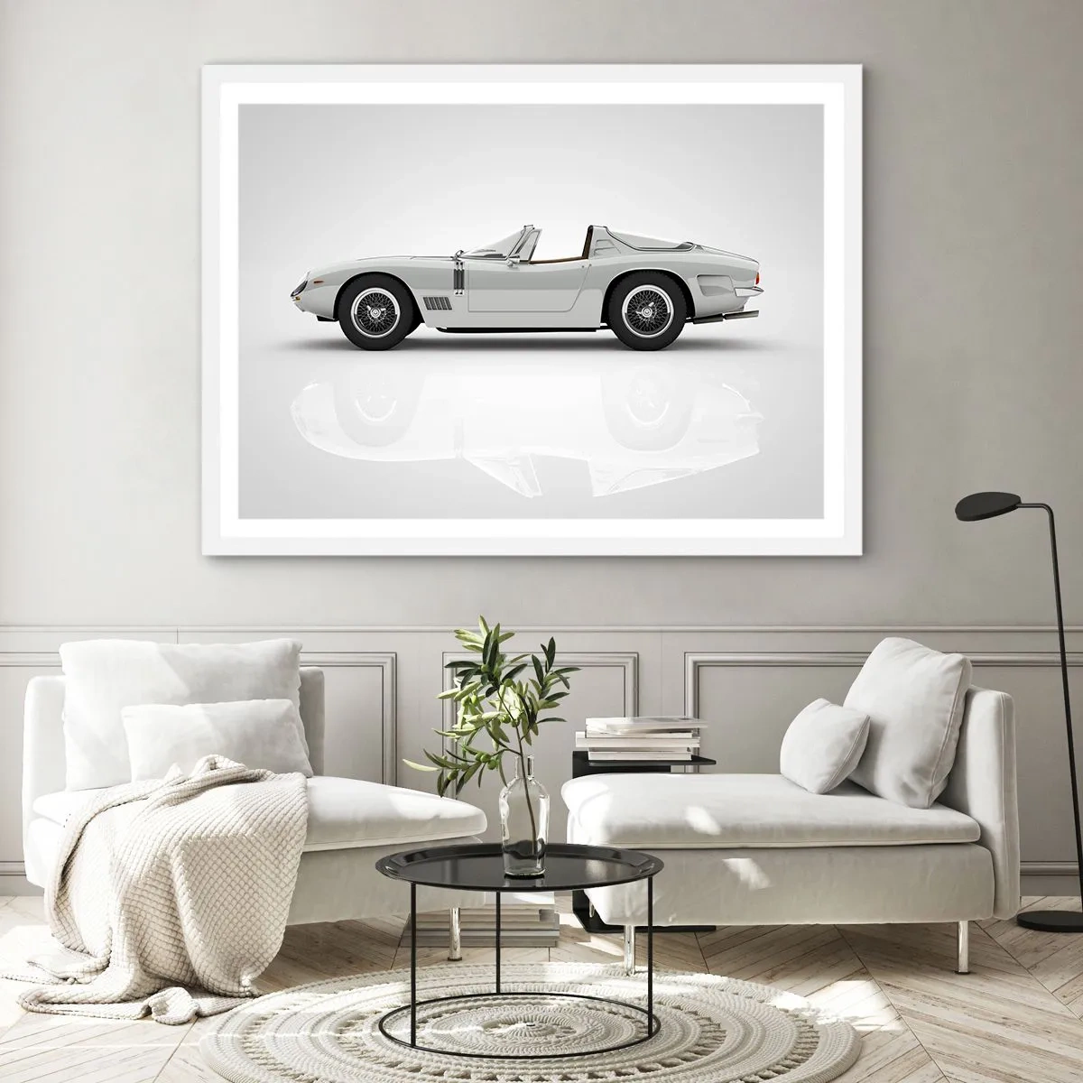 Affisch i vit ram - Ett löfte om lek - 91x61 cm