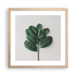 Affisch i ram av ljusek - Själva naturens bild - 40x40 cm