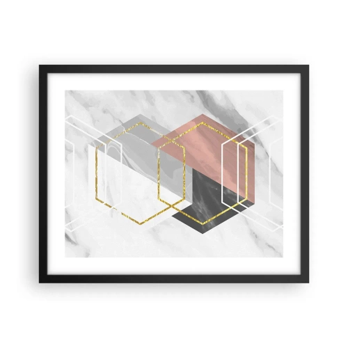 Affisch i svart ram - Kedjekomposition - 50x40 cm