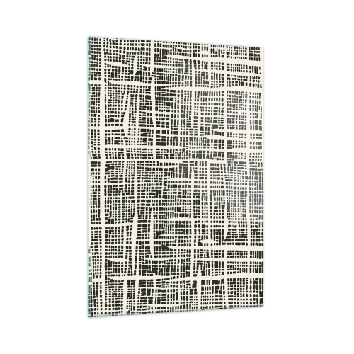 Glastavla - Bild på glas - Vävd komposition - 50x70 cm