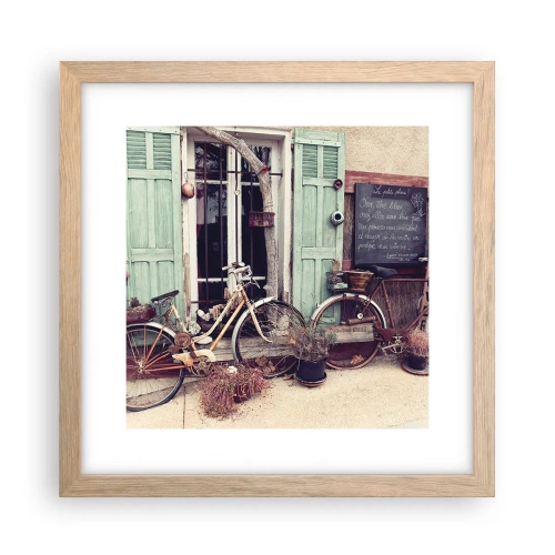 Affisch i ram av ljusek - Länge leve provinsen - 30x30 cm