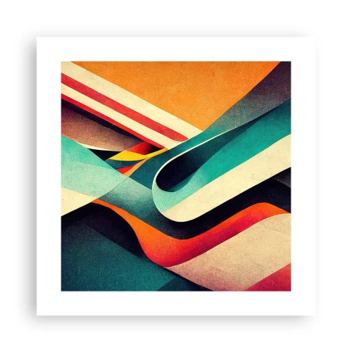 Affisch - Intensiv komposition - 40x40 cm