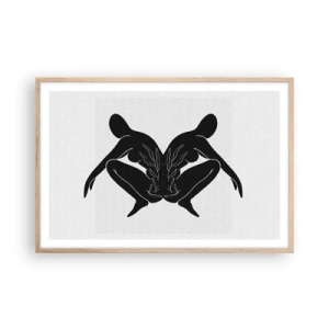 Affisch i ram av ljusek - En delad själ - 91x61 cm