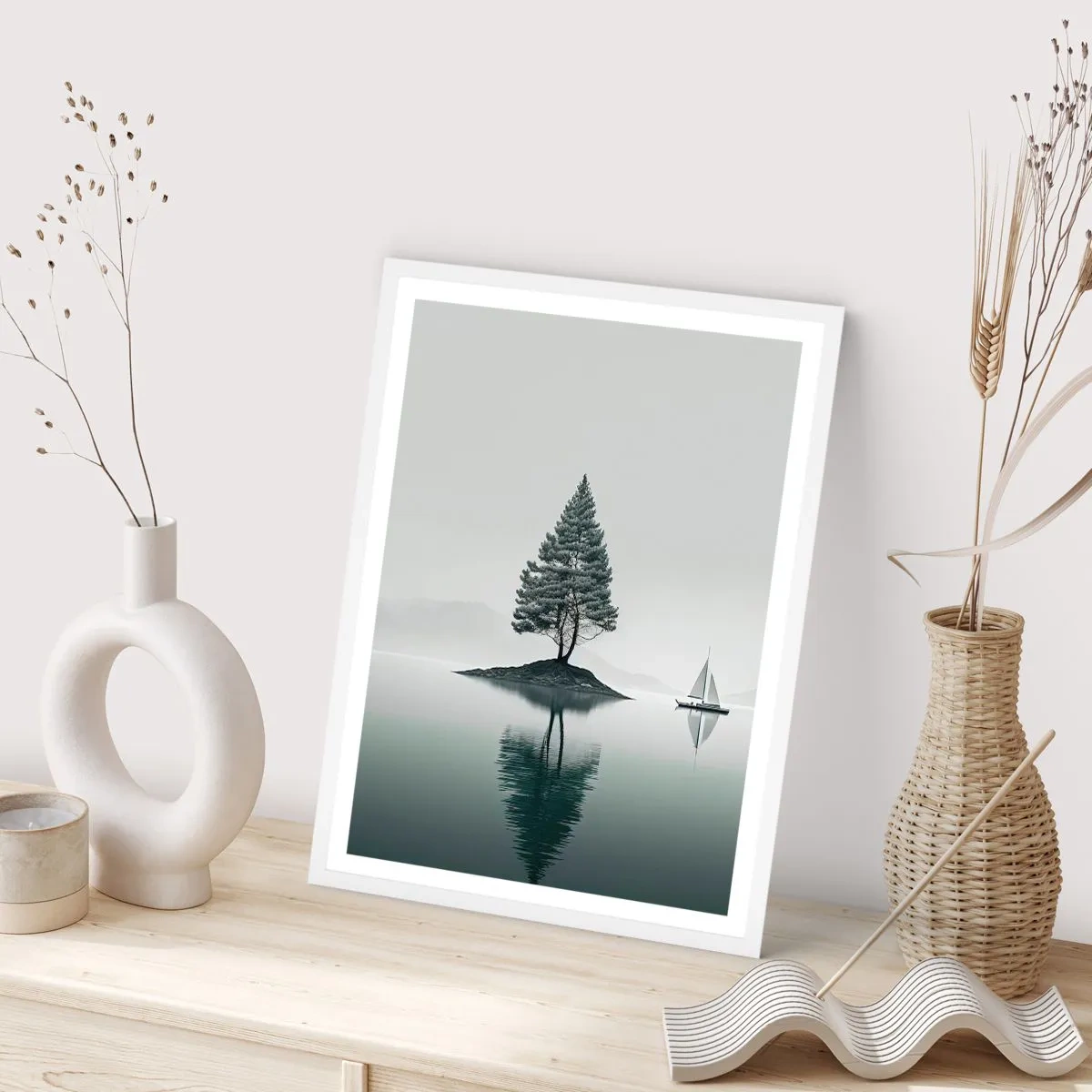 Affisch i vit ram - En dröm - 50x70 cm