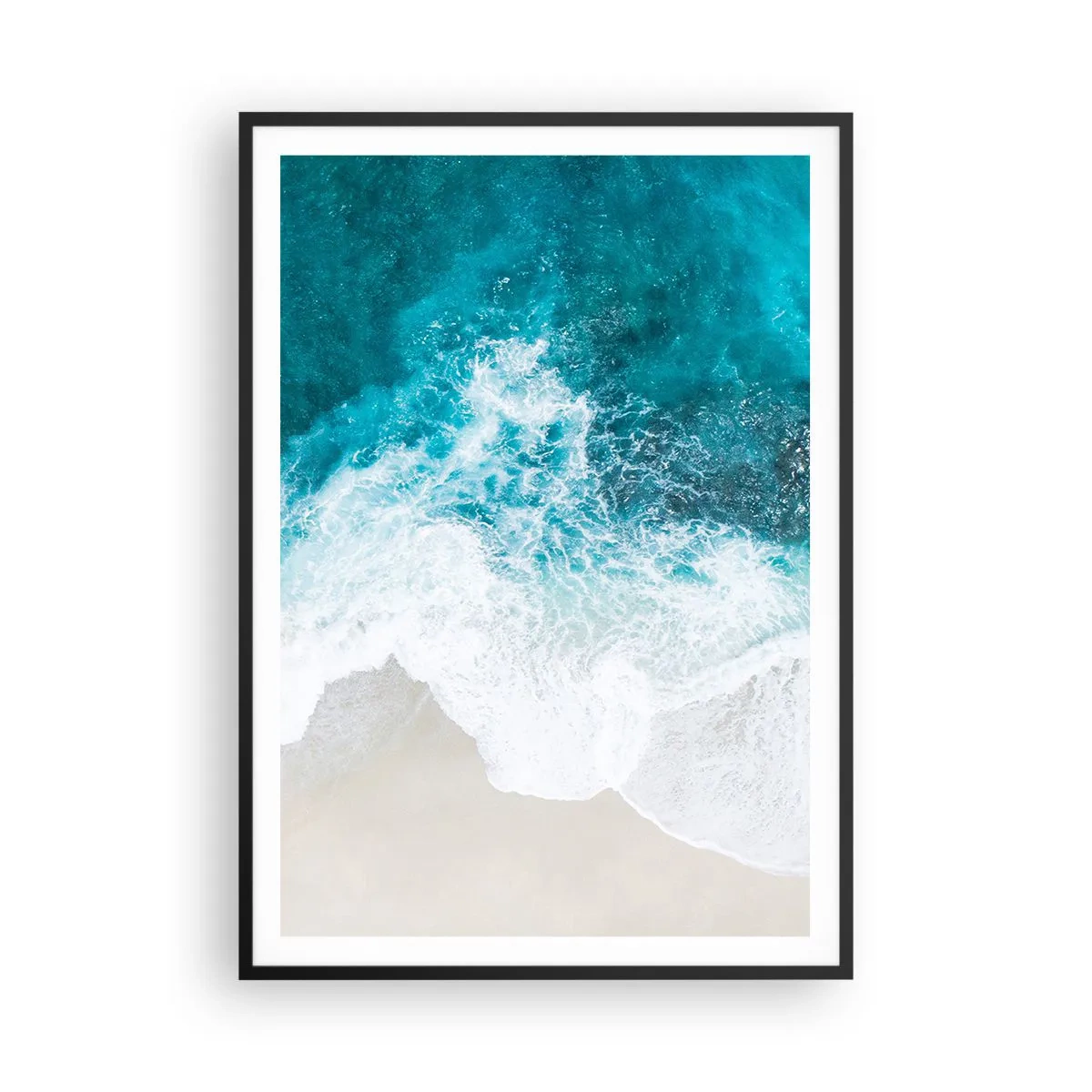 Affisch i svart ram - Naturlig smekning - 70x100 cm