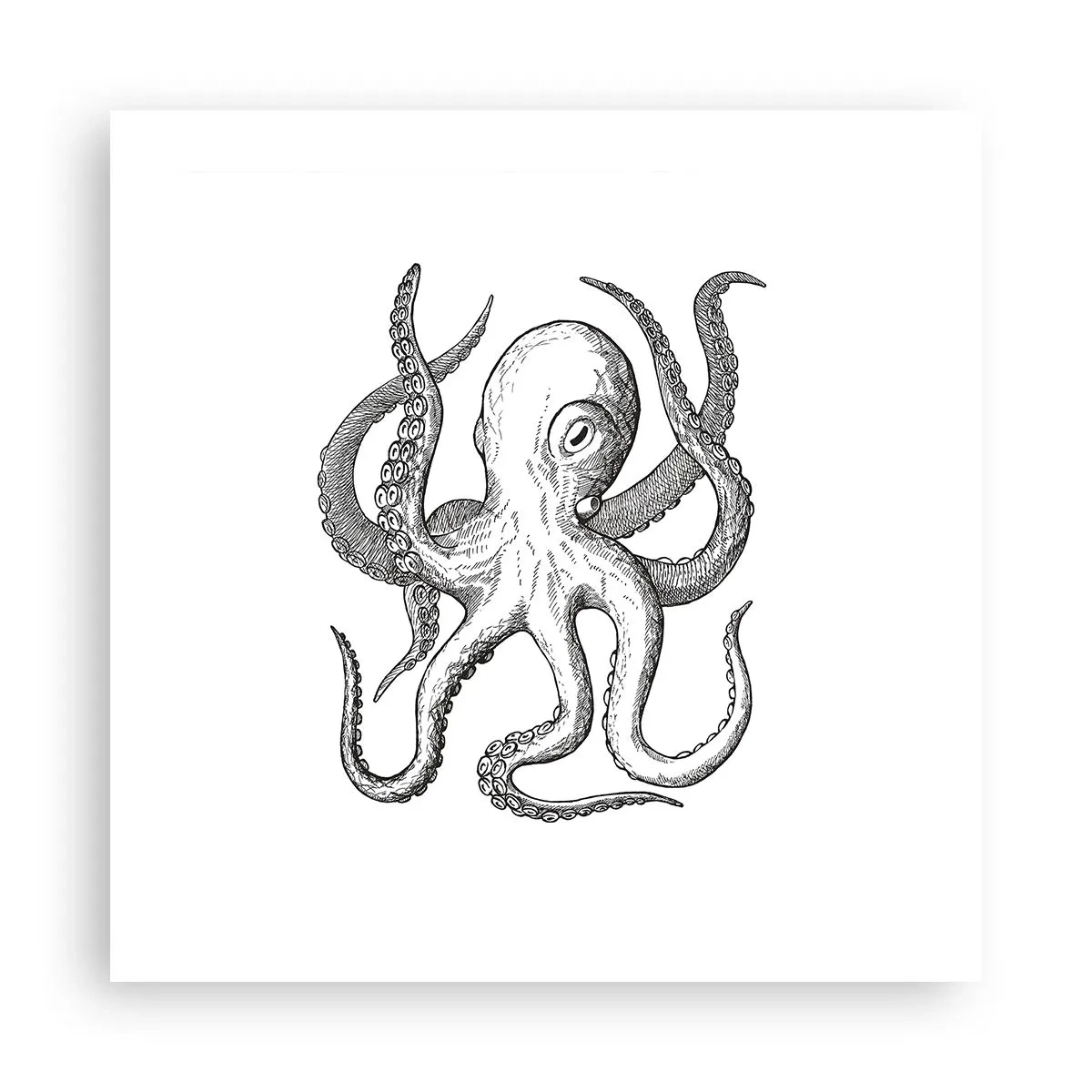 Affisch - Dansar med vågorna - 50x50 cm