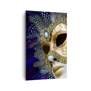 Canvastavla - Bild på duk - Venedigporträtt i guld - 80x120 cm