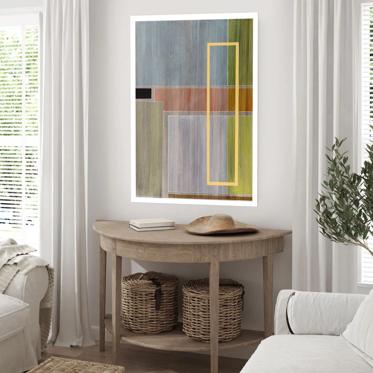 Affisch - Rakt och lugnt - 61x91 cm