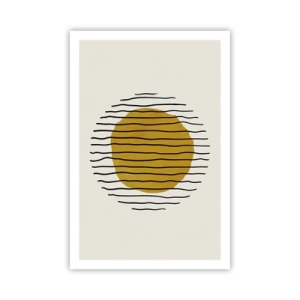 Affisch - Abstraktion som darrar av glöd - 61x91 cm