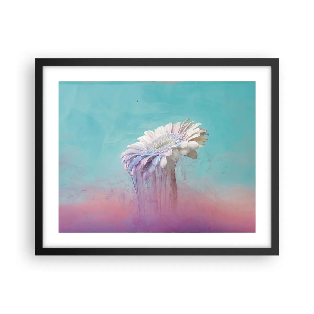 Affisch i svart ram - Blommornas undervärld - 50x40 cm