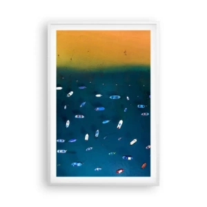 Affisch i vit ram - Ett semesterspel - 61x91 cm