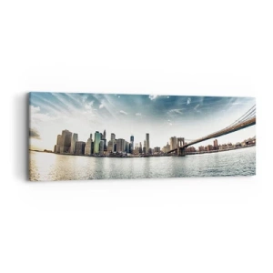 Canvastavla - Bild på duk - Glasö - 90x30 cm