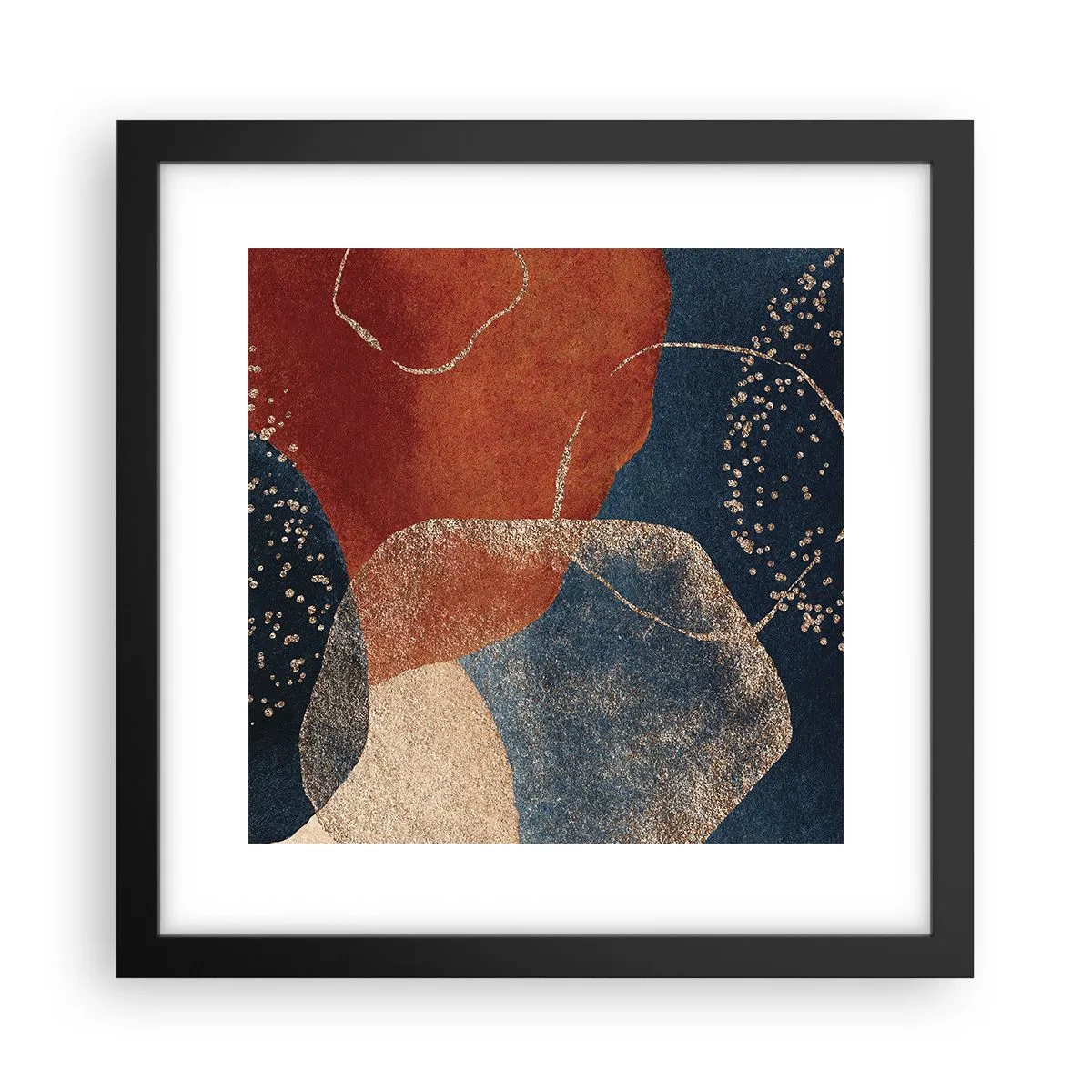 Affisch i svart ram - Existensens lätthet - 30x30 cm