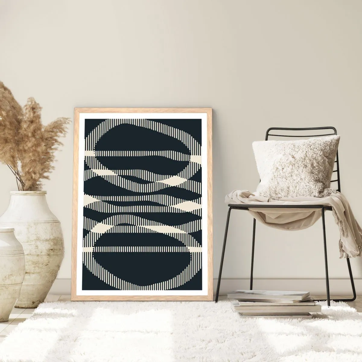 Affisch i ram av ljusek - Försök att bryta mörkret - 70x100 cm