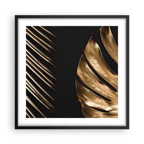 Affisch i svart ram - Olika men lika dyra - 50x50 cm