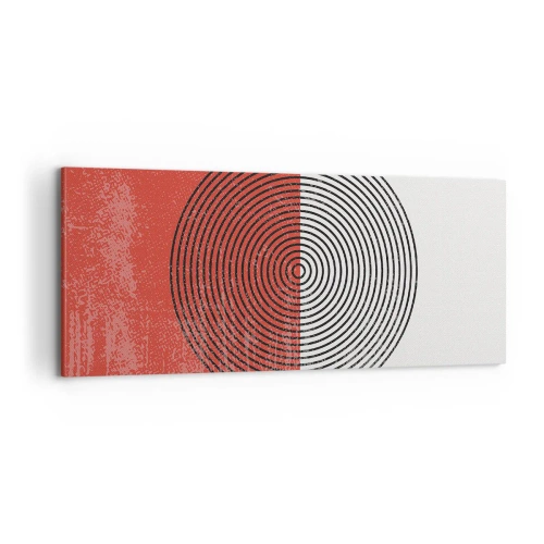 Canvastavla - Bild på duk - Mitt i prick - 100x40 cm