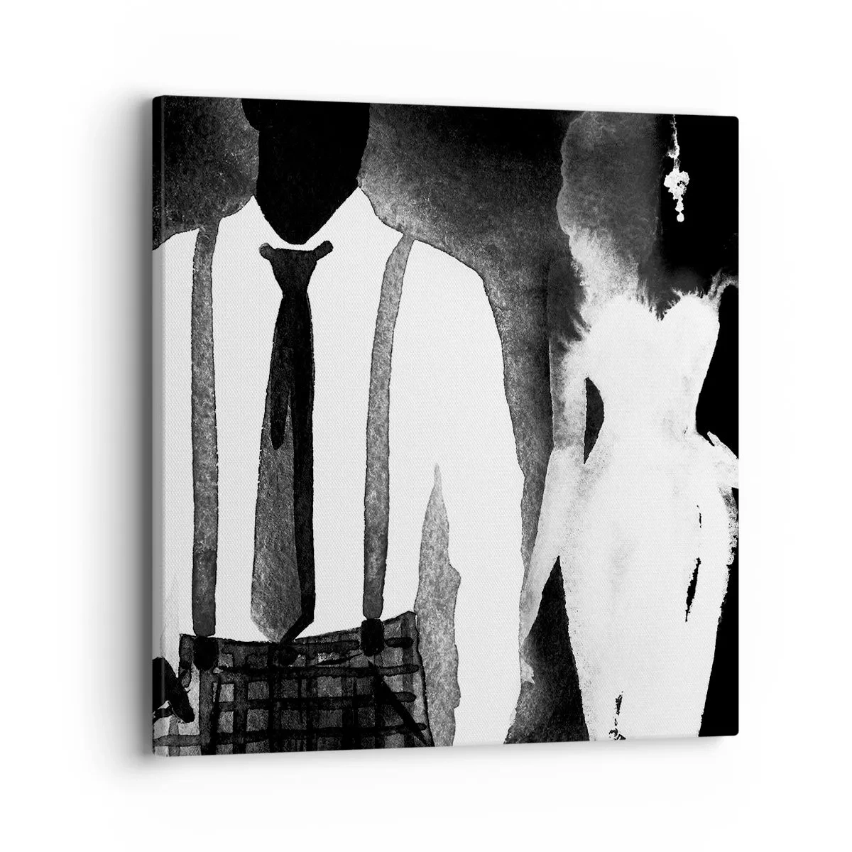 Canvastavla - Bild på duk - Noir stämning - 40x40 cm