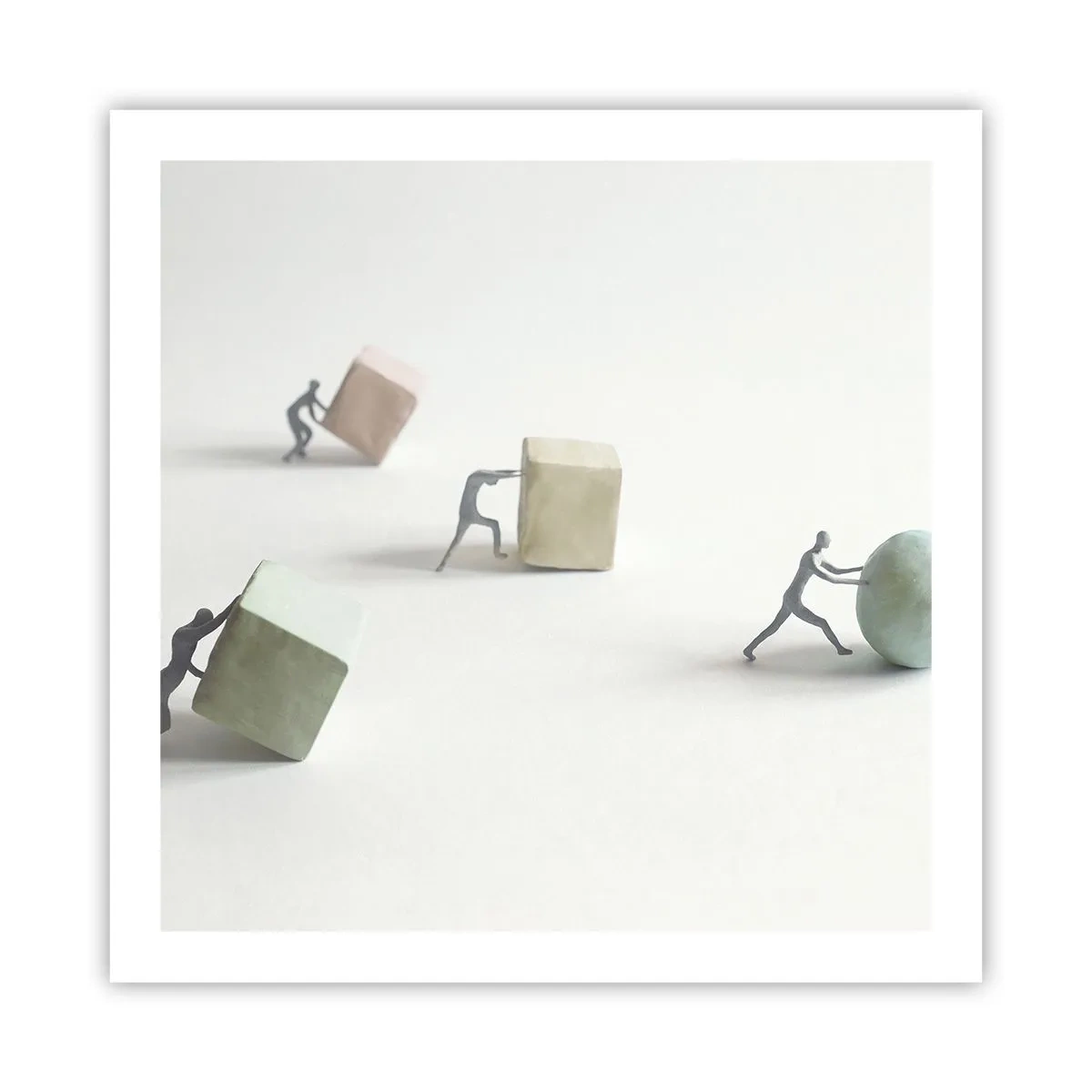 Affisch - Livet leker - 60x60 cm