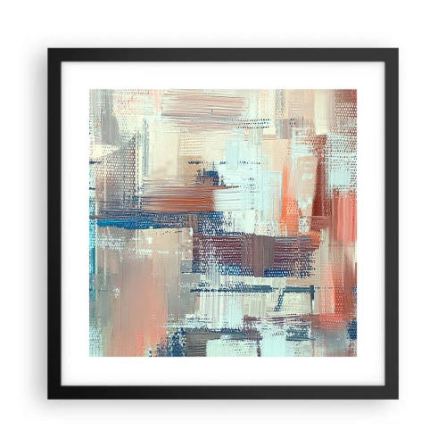 Affisch i svart ram - Att nå ljuset - 40x40 cm