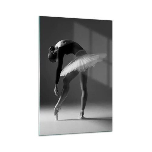Glastavla - Bild på glas - Bella ballerina - 80x120 cm