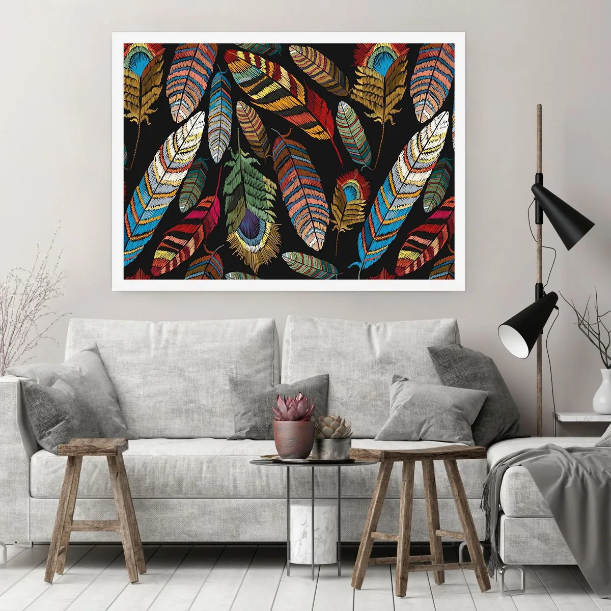 Affisch - Fågelkarneval - 100x70 cm