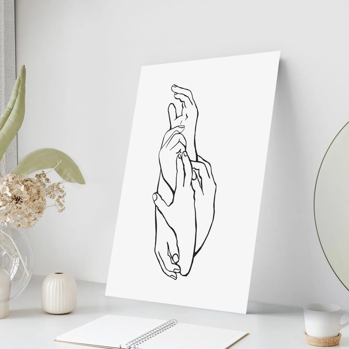 Affisch - Hand i hand - 30x40 cm