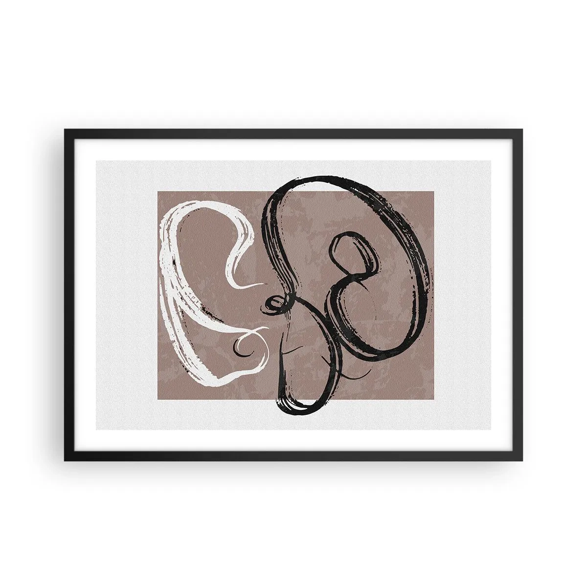Affisch i svart ram - Komposition - sökande efter fullständighet - 70x50 cm