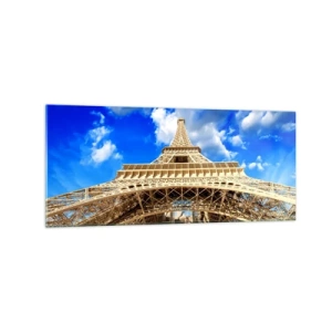 Glastavla - Bild på glas - Nå himlen och molnen - 120x50 cm