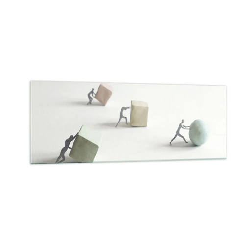 Glastavla - Bild på glas - Livet leker - 140x50 cm