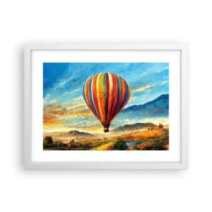 Affisch i vit ram - I tystnad ser man mer - 40x30 cm