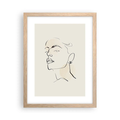 Affisch i ram av ljusek - Stolt blick - 30x40 cm