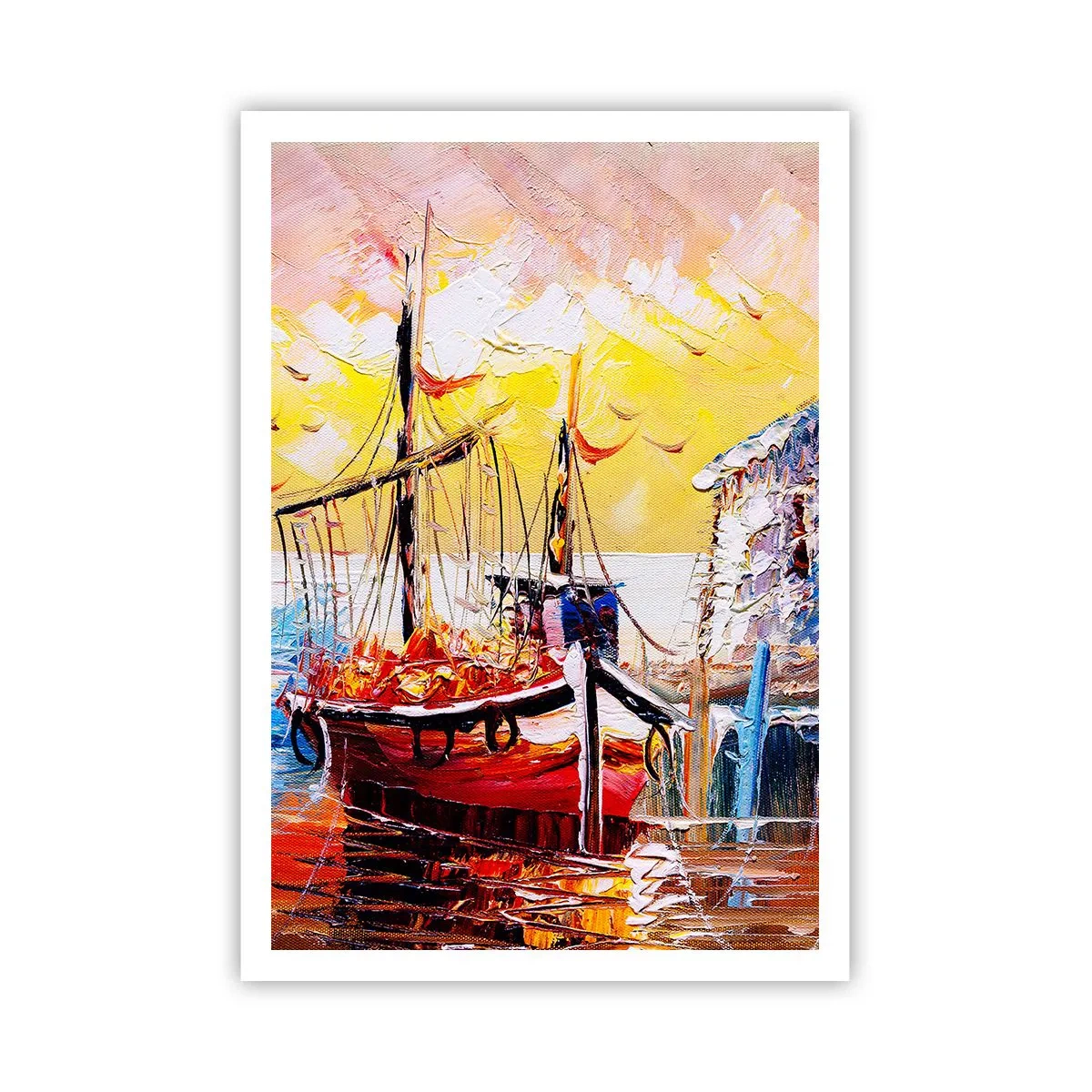 Affisch - Lycklig återresa - 70x100 cm