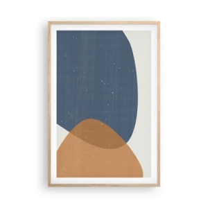 Affisch i ram av ljusek - Ovaler och influenser - 61x91 cm