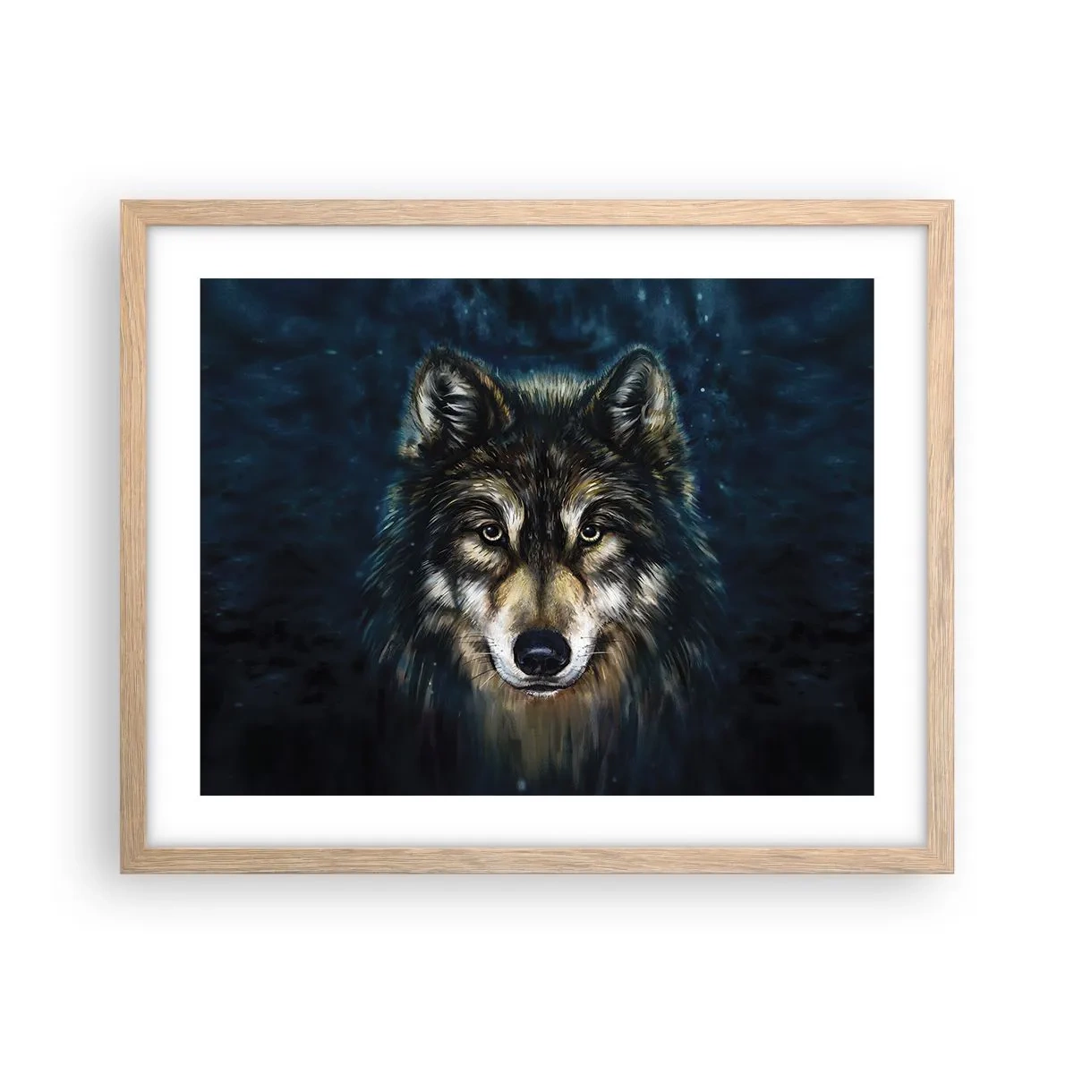 Affisch i ram av ljusek - Alfa? Och omega - 50x40 cm