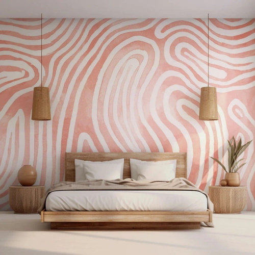 Fototapet Premium Sand - I en labyrint av koraller - Minimalism, Modern konst, Abstraktion - 100x70 cm