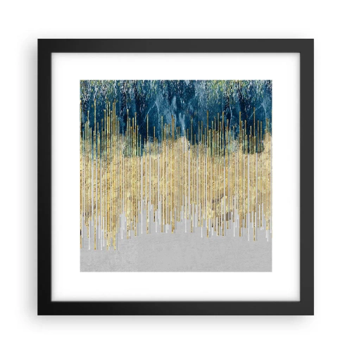 Affisch i svart ram - Förgylld gräns - 30x30 cm