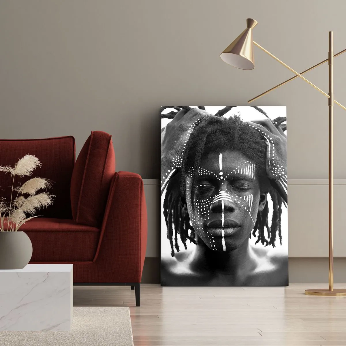 Canvastavla - Bild på duk - Var är du? - 50x70 cm