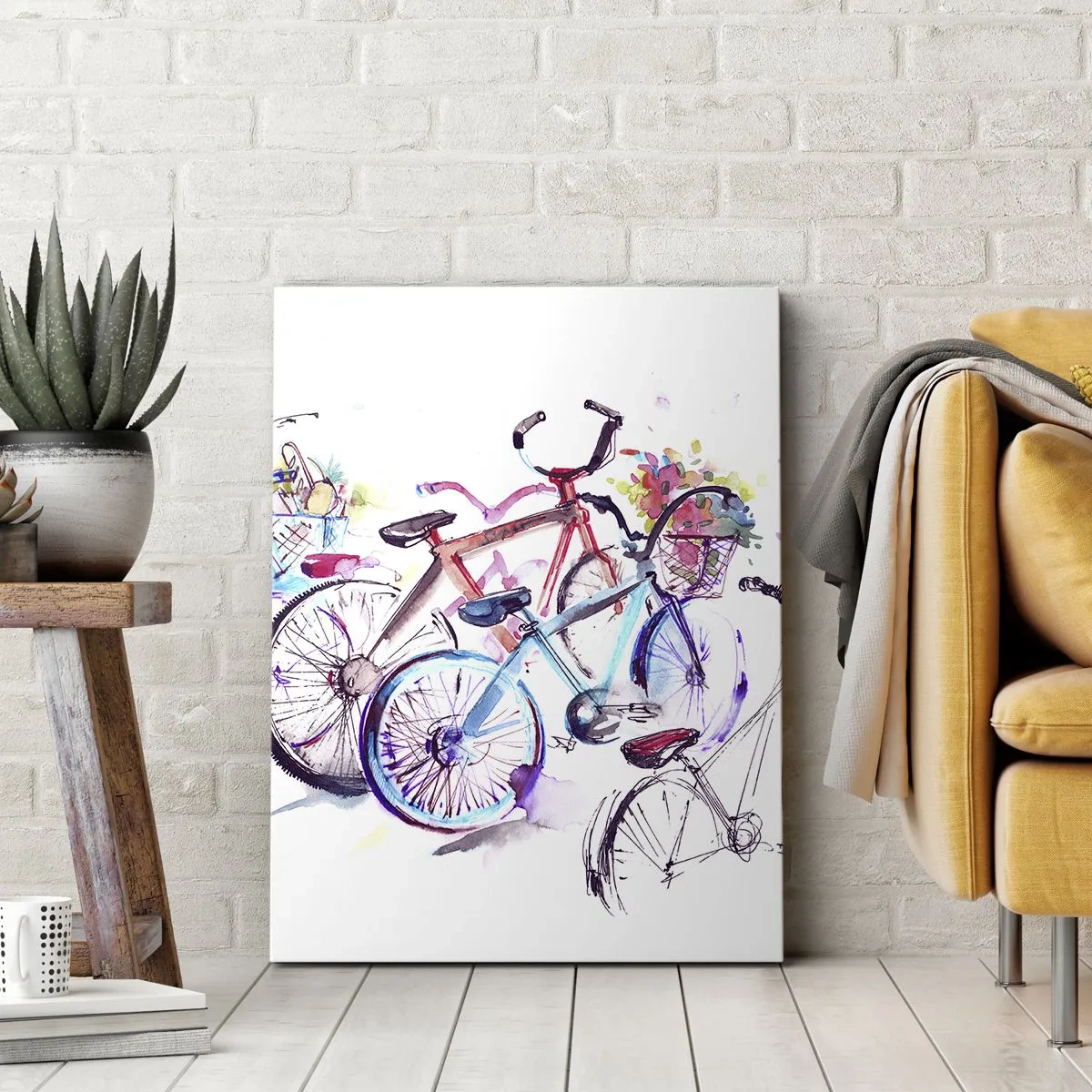 Canvastavla - Bild på duk - Antimotoklubbens träff - 50x70 cm