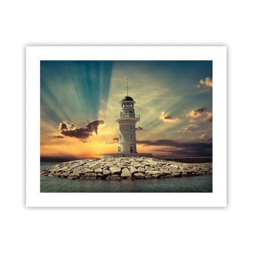 Affisch - Ljus - Godhet - Skönhet - 50x40 cm