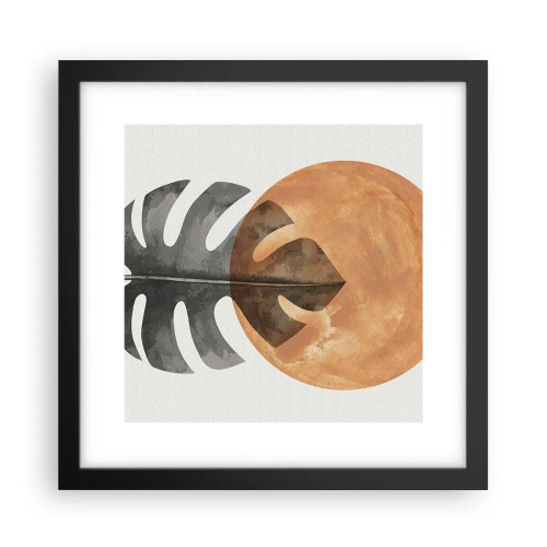 Affisch i svart ram - Alltid solen - 30x30 cm