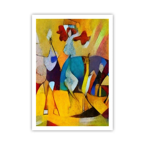 Affisch - Sol - liv -glädje - 70x100 cm