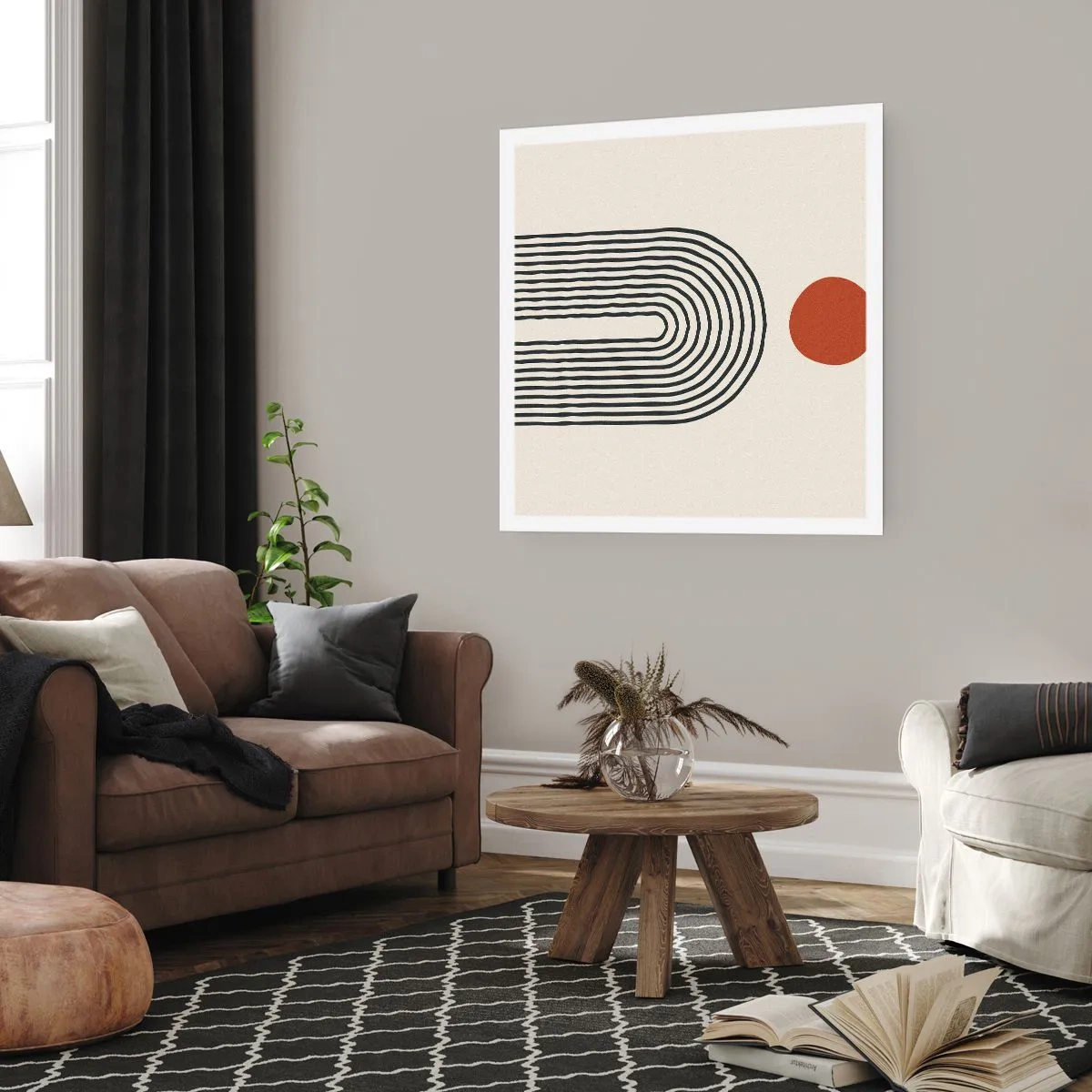 Affisch - Formernas och färgernas magnetism - 60x60 cm
