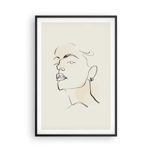 Affisch i svart ram - Stolt blick - 61x91 cm