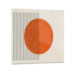 Glastavla - Bild på glas - Alltid solen - 70x70 cm