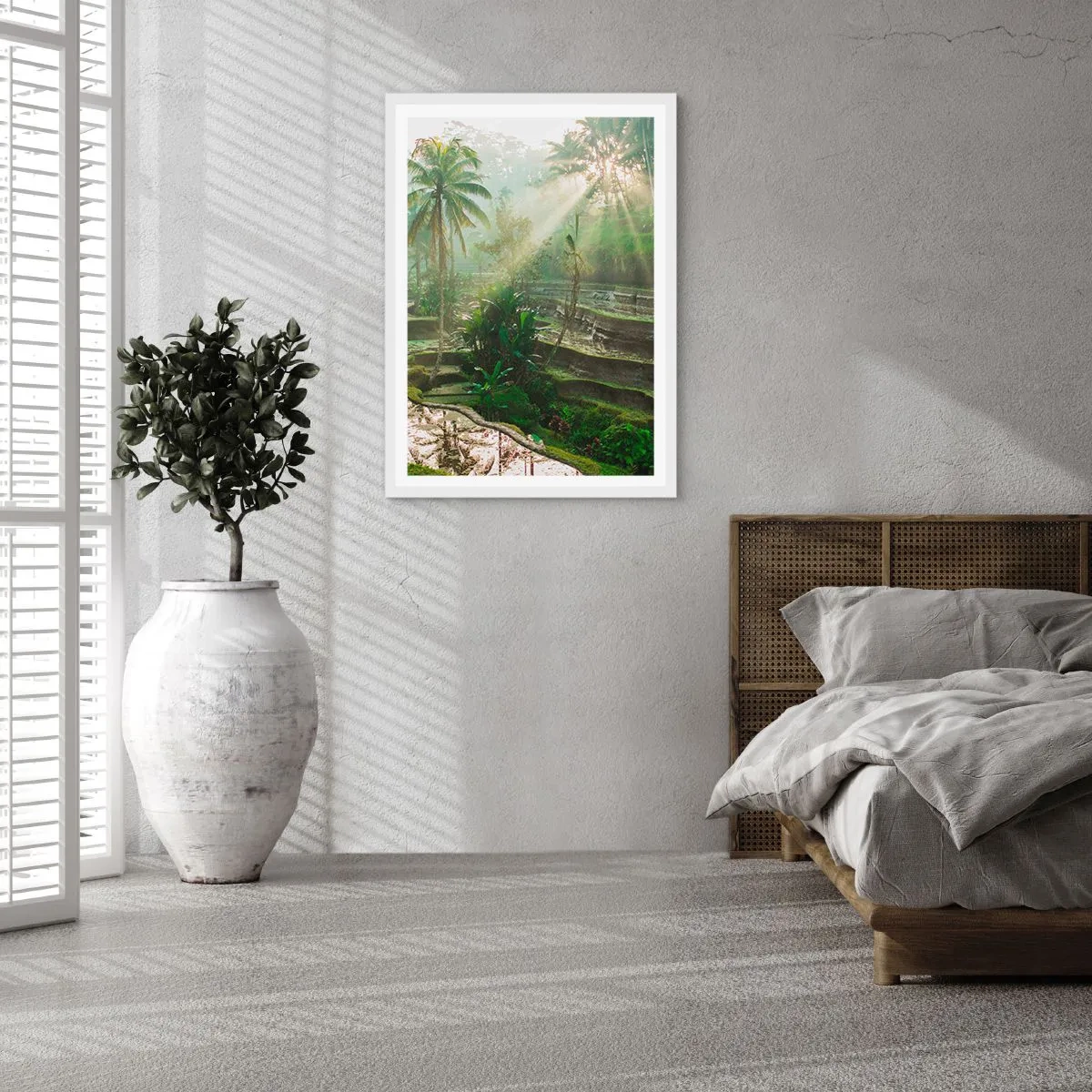 Affisch i vit ram - Växa upp i solsken - 50x70 cm