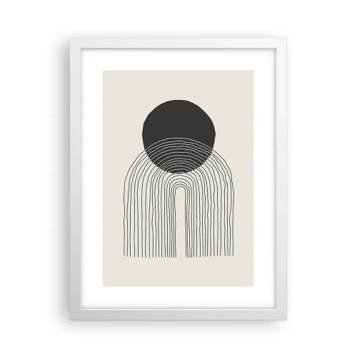 Affisch i vit ram - Darr och säkerhet - 30x40 cm